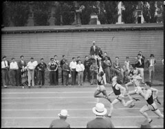 Bob Wheeler of Springfield wins 100 yard dash by Boston Public Library