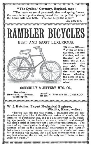 Rambler Bike Ad from (1892)