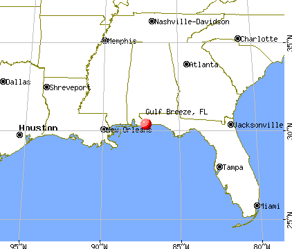 Map Of Gulf Breeze Florida Gulf Breeze, Florida (FL 32561) profile: population, maps, real 