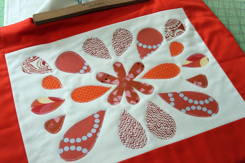 Pumpkin Petals Quilt Block