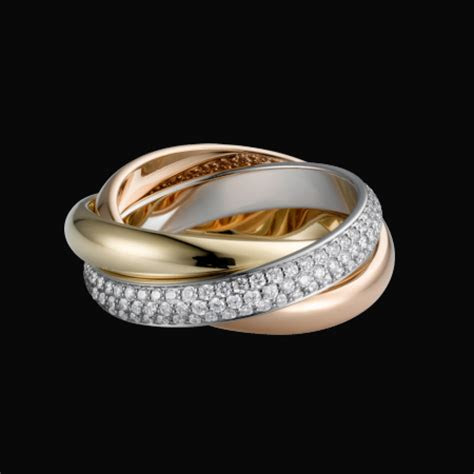 This infinity silver cut out hearts ring with . Cartier diamond Trinity ring - Rocks and Clocks