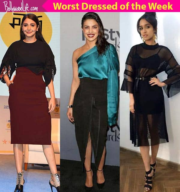 Priyanka Chopra, Anushka Sharma, Shraddha Kapoor – meet the worst dressed celebs of the week