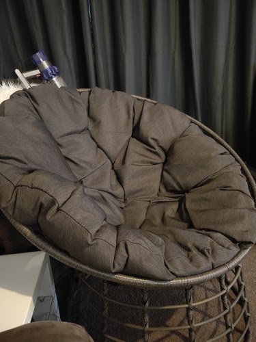 Mimosa Round Lounge Steel Chair With Cushion