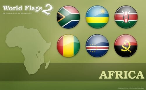 world flags africa Free World