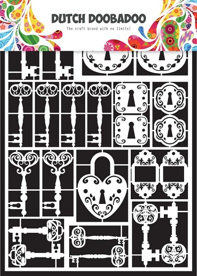 Dutch Doobadoo - Laserfiguren A5 - wit - keys