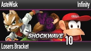 Shockwave 10 Smash Wii U - Astewisk (Fox) Vs Infinity (Diddy) - Losers Bracket Shockwave 10 Smash Wii U - Astewisk (Fox) Vs Infinity (Diddy) - Losers Bracket