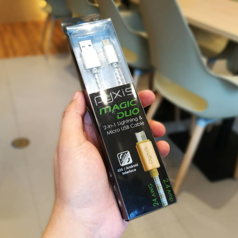  Pyxis Magic Duo 2 In 1 Lightning And Micro USB Cable Now At Lazada, Priced At PHP 250!