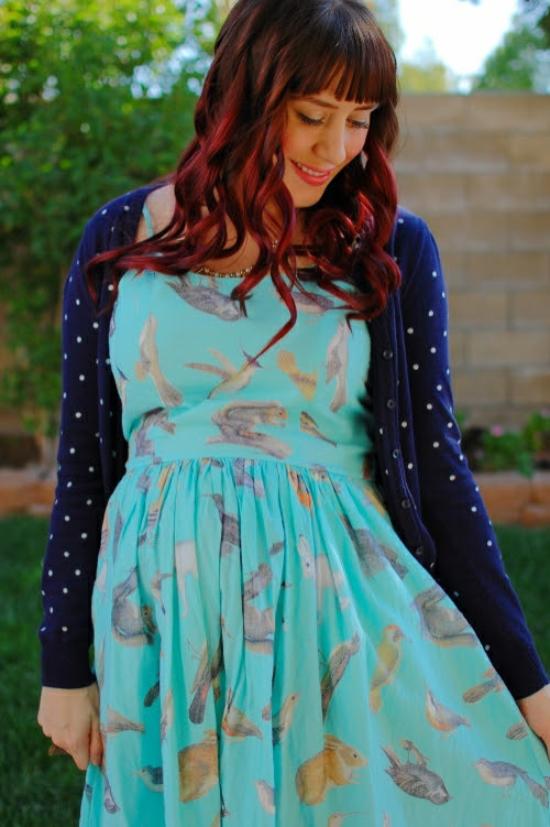 bird dress