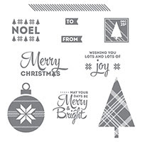 Lots Of Joy Wood-Mount Stamp Set