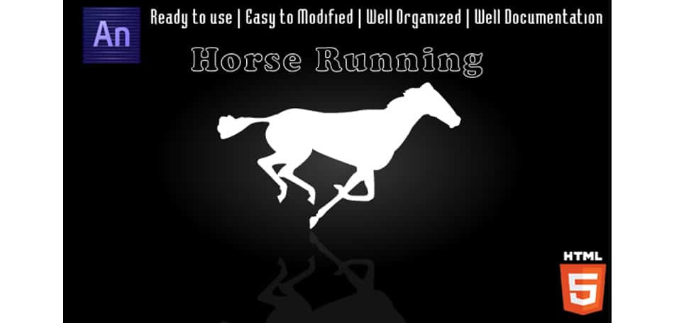 Horse Animation Edge Animate Templates