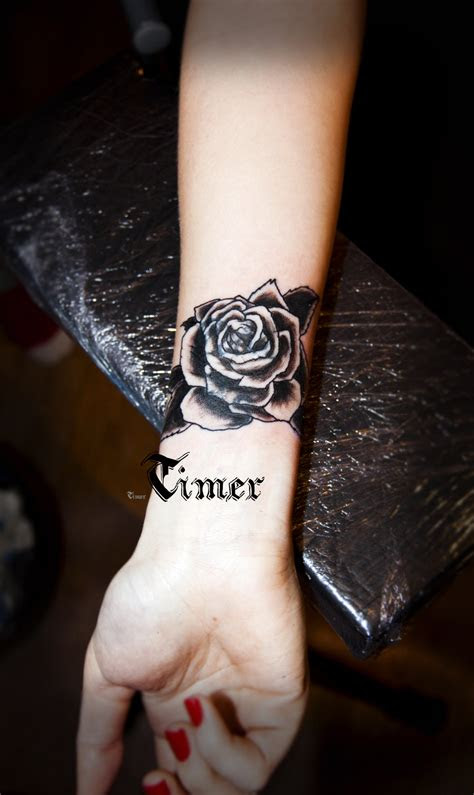 black  grey rose tattoo  timhag  deviantart