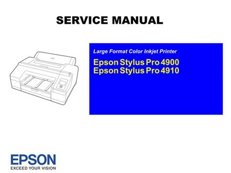 PDF Epson Stylus Pro 4900 Field Repair Manual