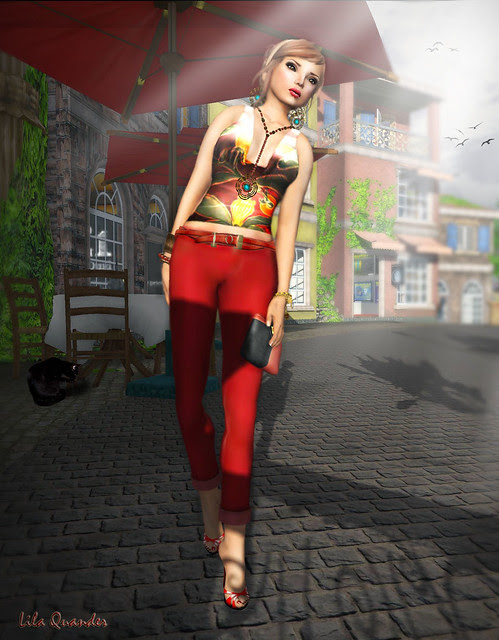 [Amarelo Manga] - Overall Tropical (top), Cheerno (skinny pants), & Finesmith - Hara
