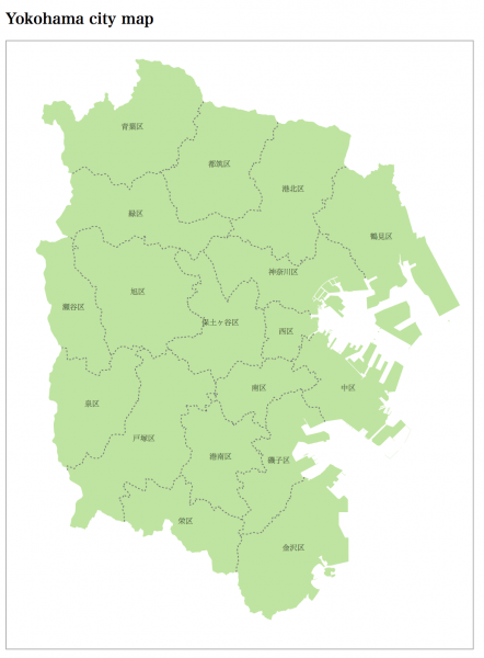 Love web applications » 横浜市地図に区名を表示する