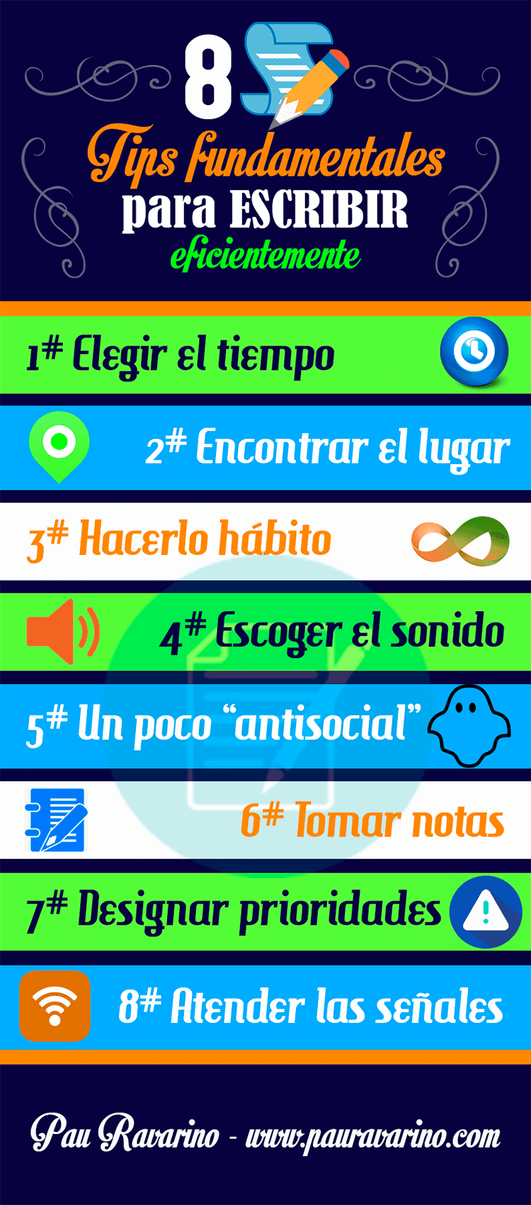8 consejos fundamentales para escribir eficientemente