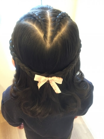 入学式にオススメ 簡単ハート編み込み Bambi Hair Make サロンブログ 富山 高岡の美容院 美容室 ヘアサロンを探すならビューティーヘア