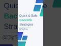 Quick & Safe SEO Backlink Strategies 🔥🔥🔥 #shorts #ytshorts #seotips #seobacklinks #digifaiz #viral