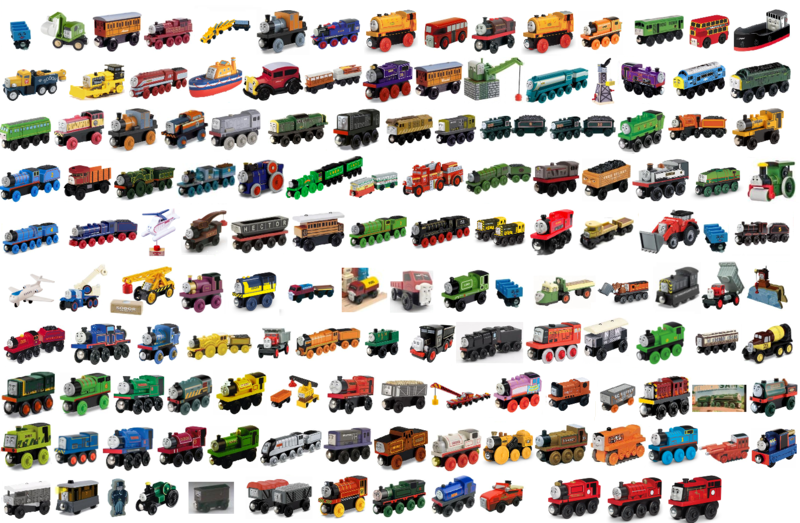 なんとなく作った木製トーマス画像 あしあとモンチッチーズ