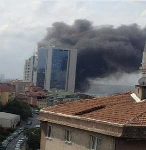 Polat Towers'da yangın çıktı...
