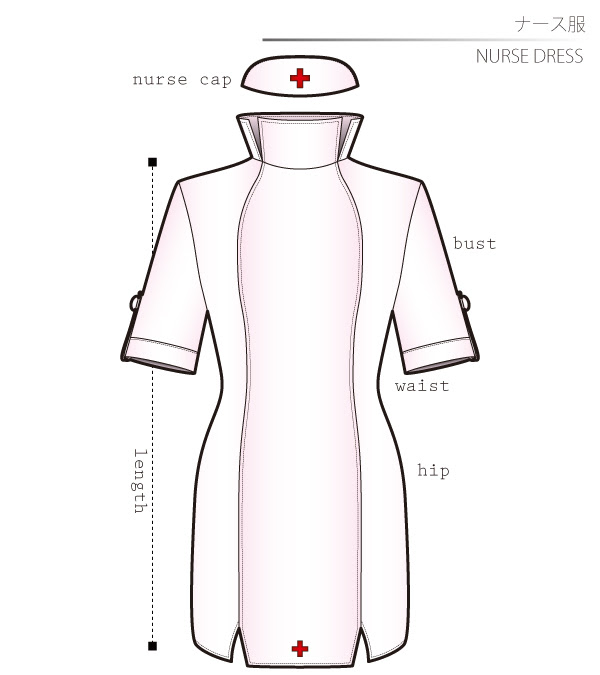 ナース服 ナースキャップ 型紙 作り方 コスプレ衣装 無料型紙 でぃあこす