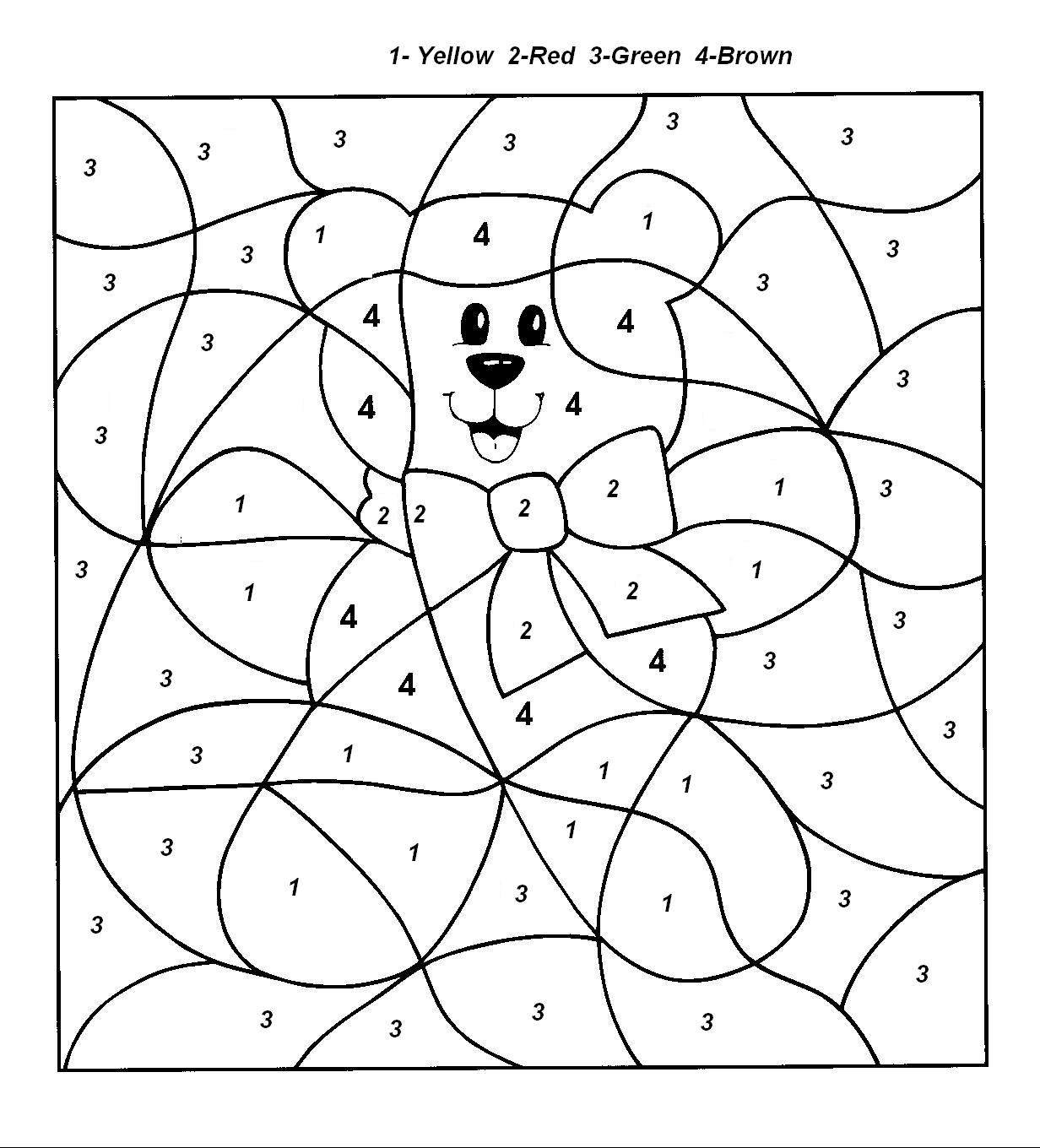 Download Color by number coloring pages to download and print for free