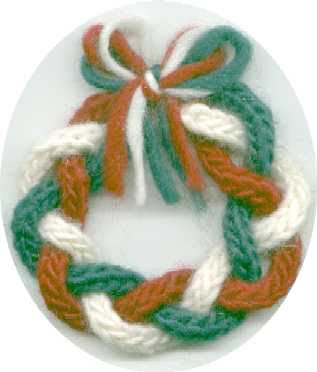 Maggie S Rags Free Knitting Patterns Christmas Wreath Ornament