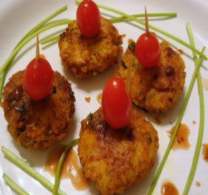 cheese-rice cutlets