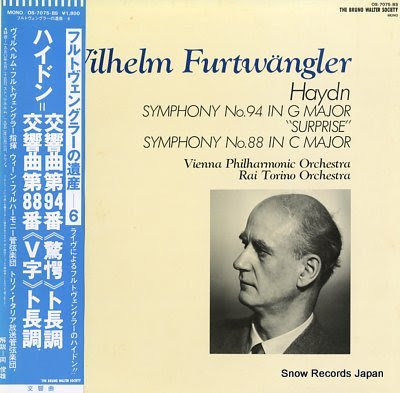 FURTWANGLER, WILHELM haydn; symphony no.94 & no.88