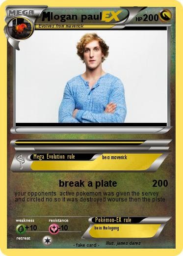 Pokémon logan paul 6 6 - break a plate - My Pokemon Card