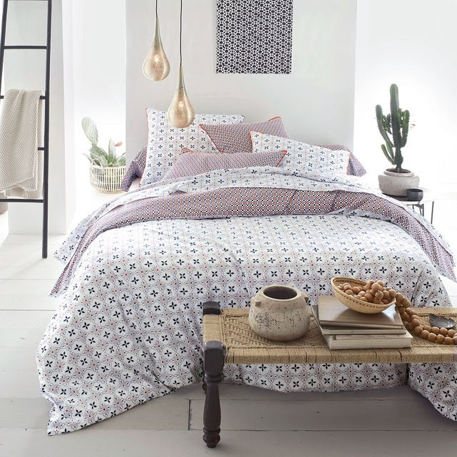 Housse de couette imprimée, percale, zehia La Redoute ...