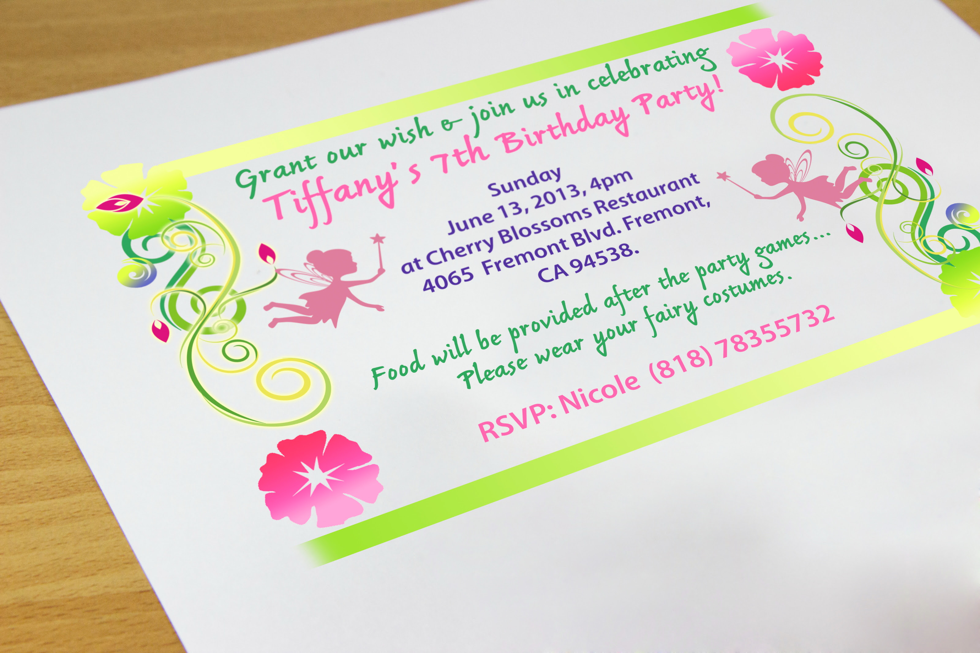 Invitation Card Design For Birthday Party. Stock Image ...