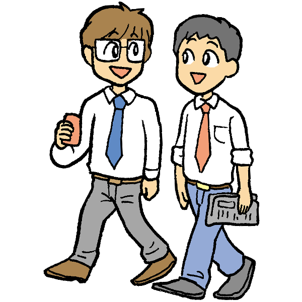 ランチ男性のイラスト かわいいフリー素材が無料のイラストレイン