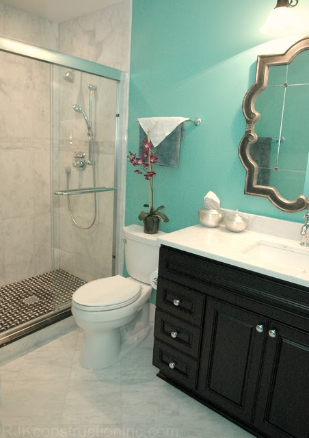 Turquoise Guest Bathroom Eclectic Bathroom other Turquoise Guest Bathroom Eclectic Bathroom other