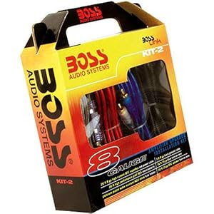 Boss KIT-2 Complete 8 Gauge Amplifier Installation Kit