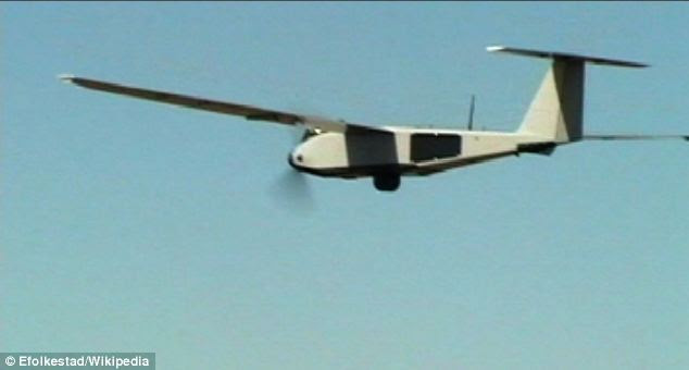 Testing: An Arcturus T-20 drone on a test flight at Camp Roberts in California. The drone may become the smallest yet to carry weapons