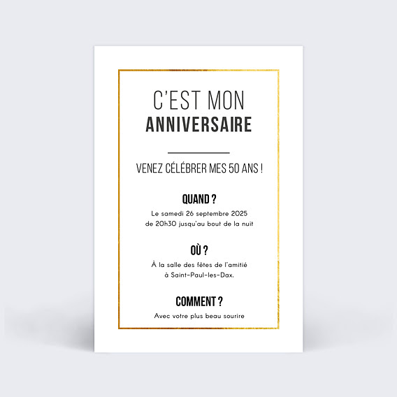What Next Texte Invitation Anniversaire 50 Ans Homme Humoristique