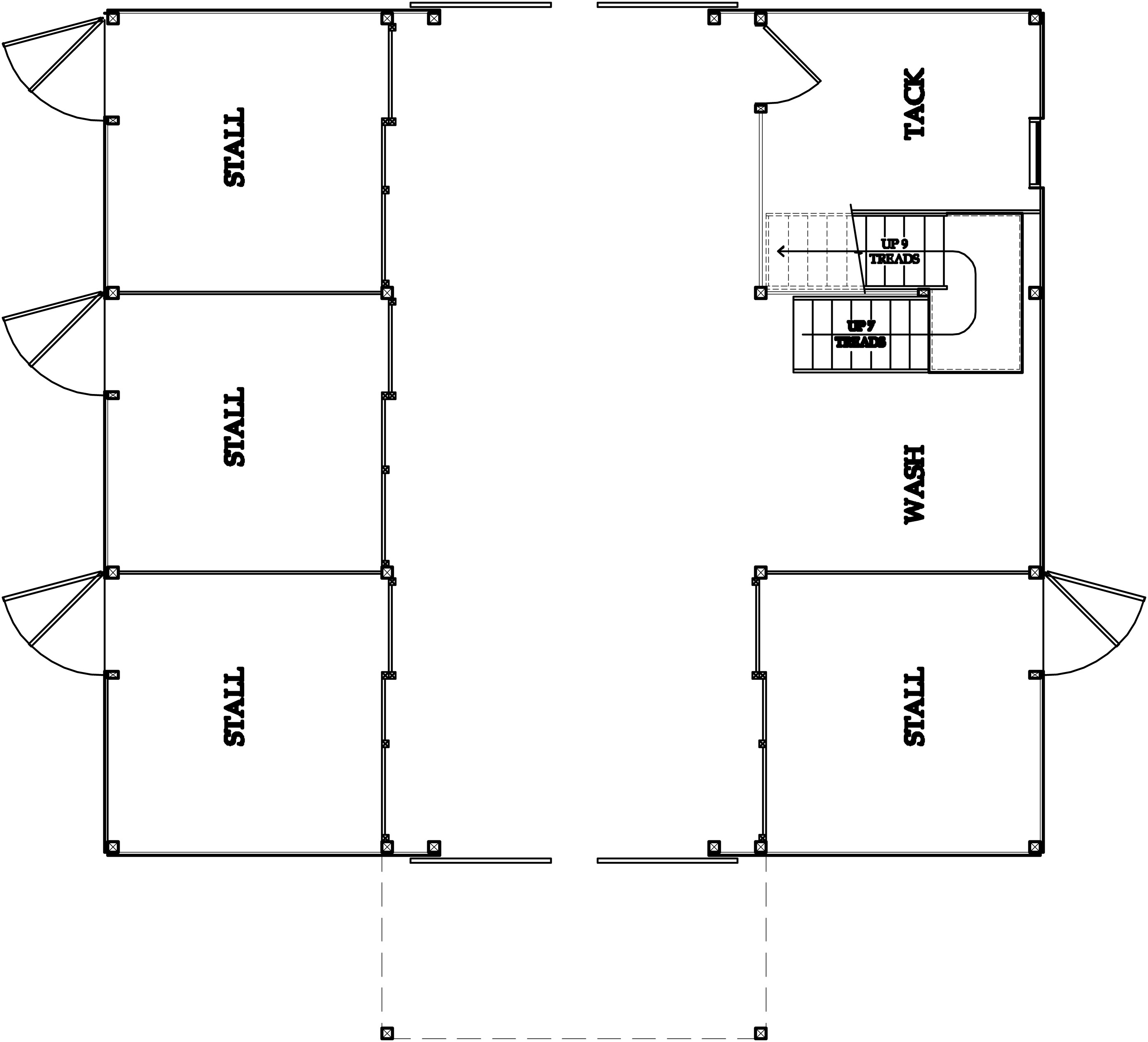 Horse Barn Layouts Floor Plans