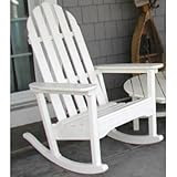 Polywood Recycled Plastic Classic Bimini Adirondack Rocking Chair - ADRC-1WH