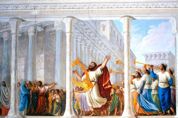 KING DAVID REJOICES WITH ALL OF THE NATION OF ISRAEL AS THE ARK OF THE COVENANT IS BROUGHT BACK TO JERUSALEM photo _KING_DAVID_DANCES_WITH_ISRAEL_BEFORE_THE_RETURNING_ARK_.jpg