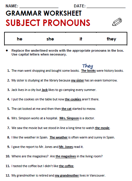 Subject and Object Pronouns - All Things Grammar