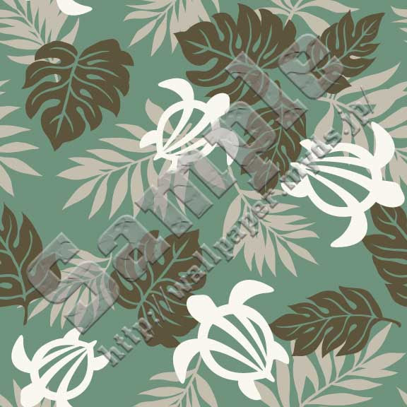 ハワイアン海亀 うみがめ No 165 アロハ調ウミガメの壁紙用イラスト 条件付フリー素材集 スマホなど携帯電話対応