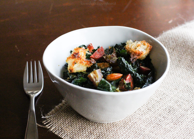 Date & Chorizo Kale Salad // Loves Food, Loves to Eat