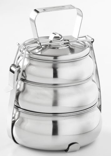 Happy Tiffin, Large 3-Tier Pyramid Tiffin Food Carrier