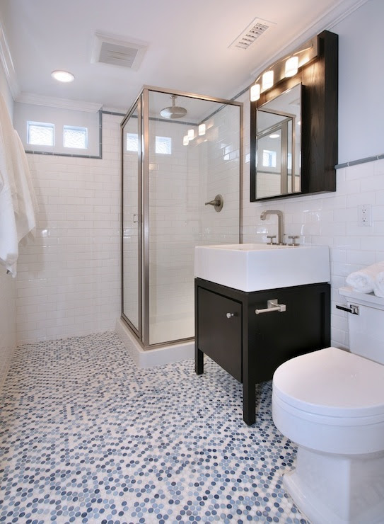 Blue Penny Tiles - Contemporary - bathroom - Natalie Umbert