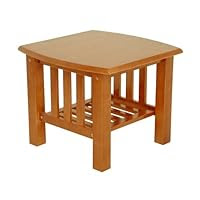 American Furniture Alliance Stanford End Table, Honey Oak