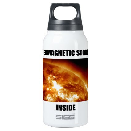 Geomagnetic Storm Inside (Solar Flare Sun) SIGG Thermo 0.3L Insulated Bottle