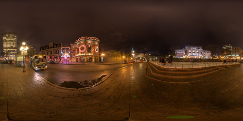 Place D'Youville - Equirectangular Rue St-Jean, Quebec City