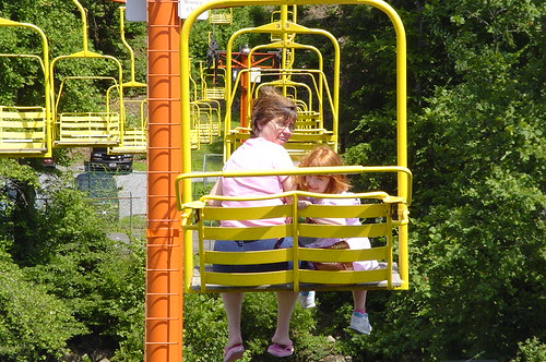Cheryl and Holly on Gatlinburg's Sky Lift