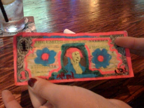 george washington dollar bill art. dollar-ill