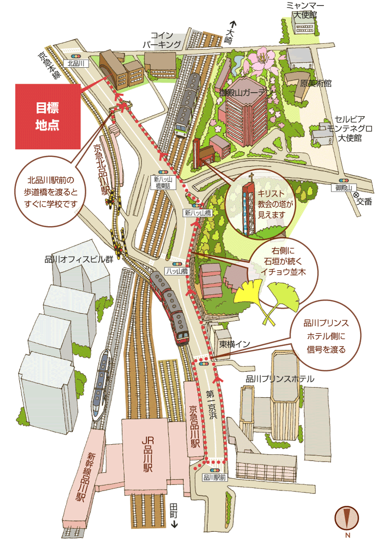 ワークスプレスの案内地図